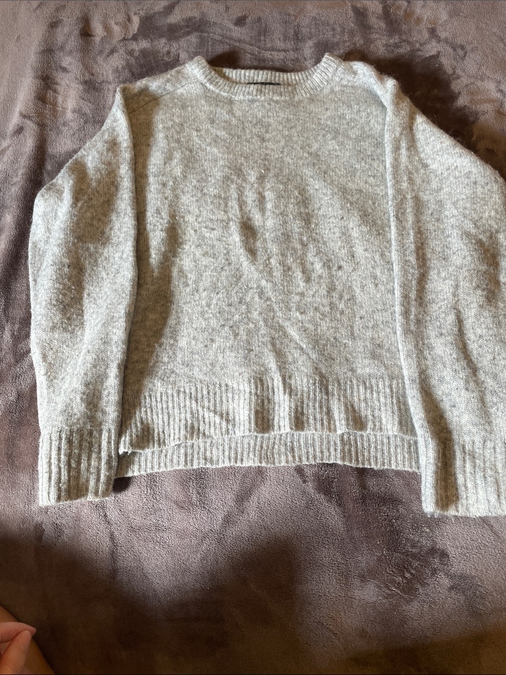 J. Crew Light Gray Crewneck Sweater